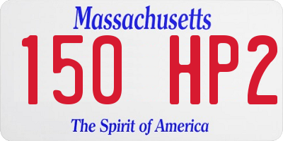 MA license plate 150HP2