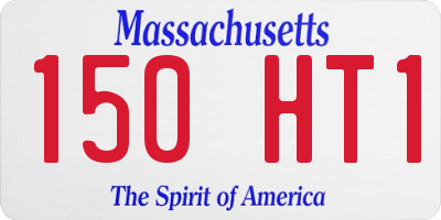 MA license plate 150HT1