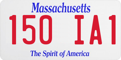 MA license plate 150IA1