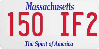 MA license plate 150IF2