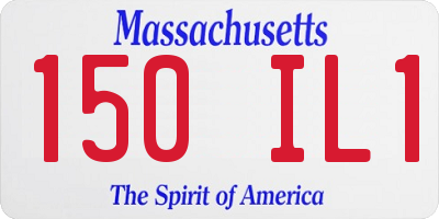 MA license plate 150IL1
