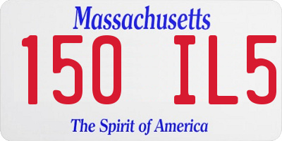 MA license plate 150IL5