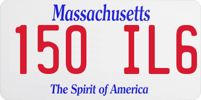 MA license plate 150IL6