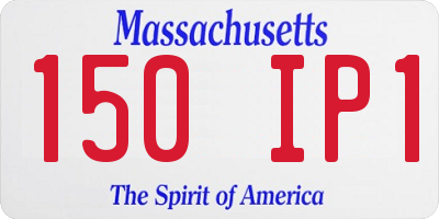 MA license plate 150IP1