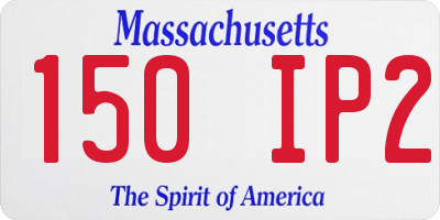 MA license plate 150IP2