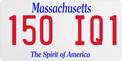 MA license plate 150IQ1