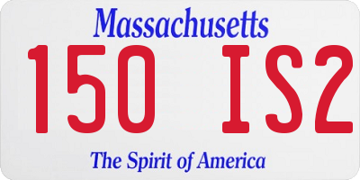 MA license plate 150IS2