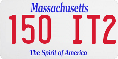 MA license plate 150IT2