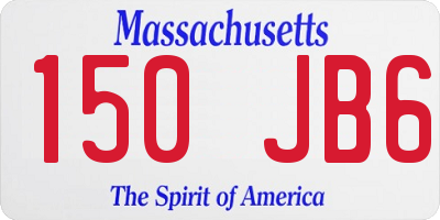MA license plate 150JB6