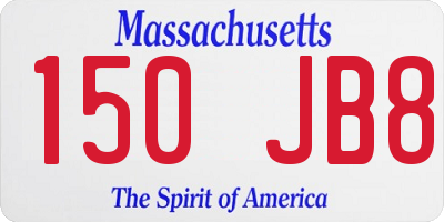 MA license plate 150JB8