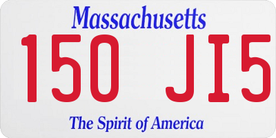 MA license plate 150JI5