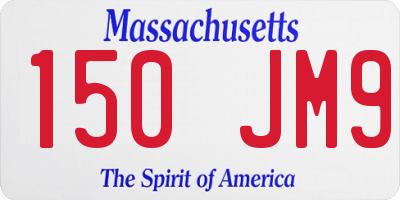 MA license plate 150JM9
