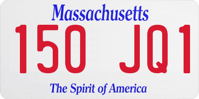 MA license plate 150JQ1