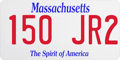 MA license plate 150JR2