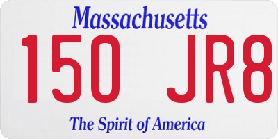 MA license plate 150JR8