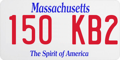 MA license plate 150KB2