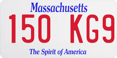 MA license plate 150KG9