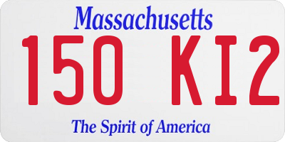 MA license plate 150KI2