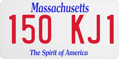 MA license plate 150KJ1