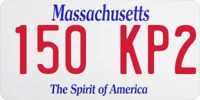 MA license plate 150KP2