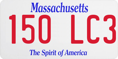 MA license plate 150LC3