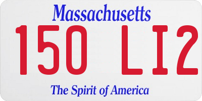 MA license plate 150LI2