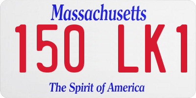 MA license plate 150LK1