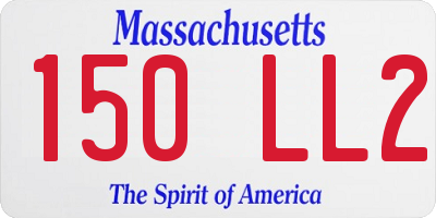 MA license plate 150LL2