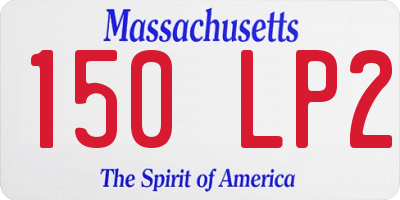 MA license plate 150LP2