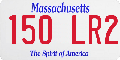 MA license plate 150LR2