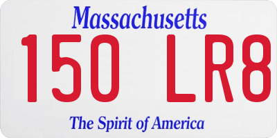 MA license plate 150LR8