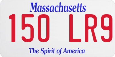 MA license plate 150LR9