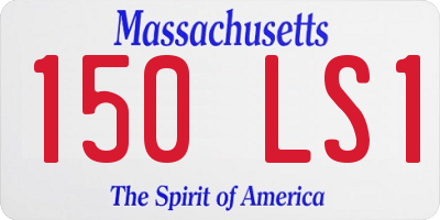 MA license plate 150LS1