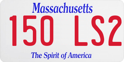 MA license plate 150LS2
