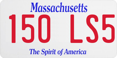 MA license plate 150LS5