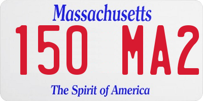 MA license plate 150MA2