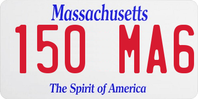 MA license plate 150MA6
