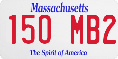 MA license plate 150MB2