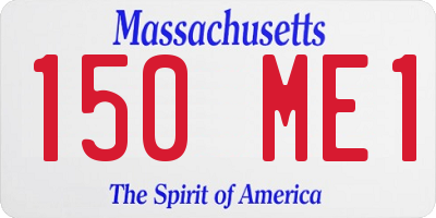 MA license plate 150ME1
