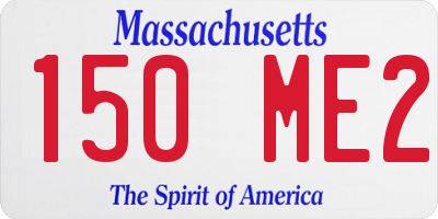 MA license plate 150ME2