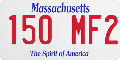 MA license plate 150MF2