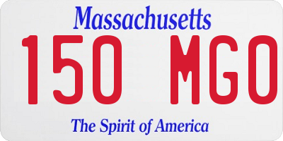 MA license plate 150MG0