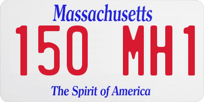 MA license plate 150MH1