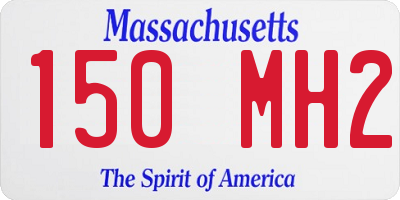 MA license plate 150MH2