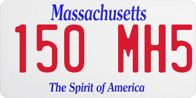 MA license plate 150MH5