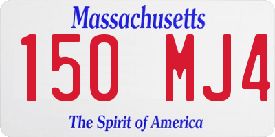MA license plate 150MJ4