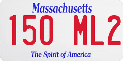 MA license plate 150ML2