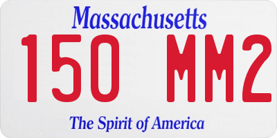 MA license plate 150MM2