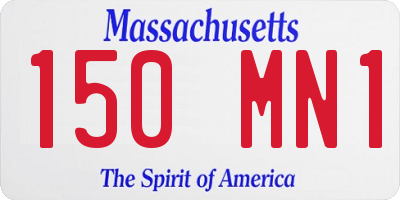 MA license plate 150MN1