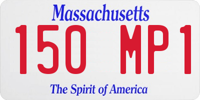MA license plate 150MP1